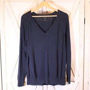 Banana Republic Blue V-neck Size XL Pullover Forever Sweater